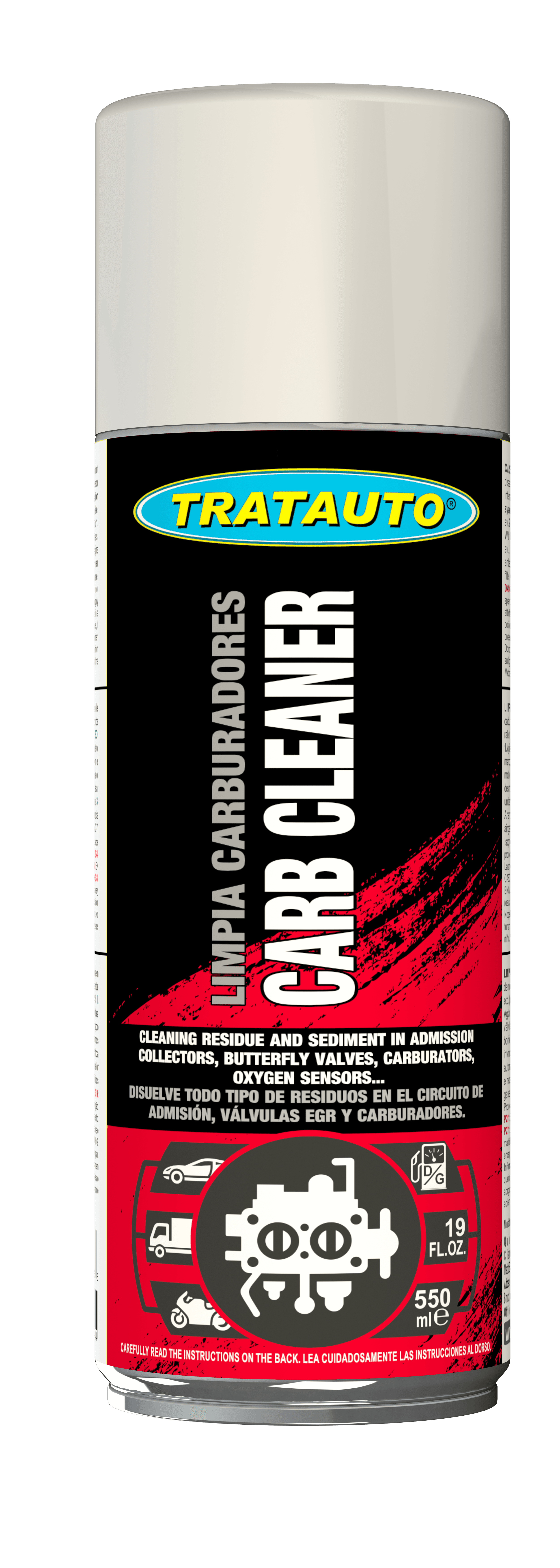 LIMPIA CARBURADORES PARA MOTOS – 2T / 4T