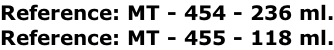 Reference: МТ - 454 - 236 ml. Reference: МТ - 455 - 118 ml.